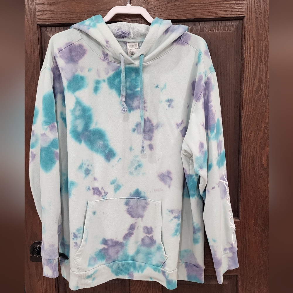 PINK brandTie-Dye Hoodie in Blue and Purple